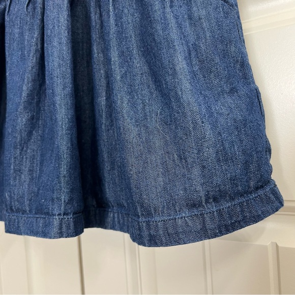 Hanna Andersson Girls Denim Dress, Size 8 (130 CM) - Picture 3 of 9